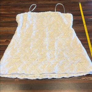 Astr The Label Large 3D Floral White Mini Dress